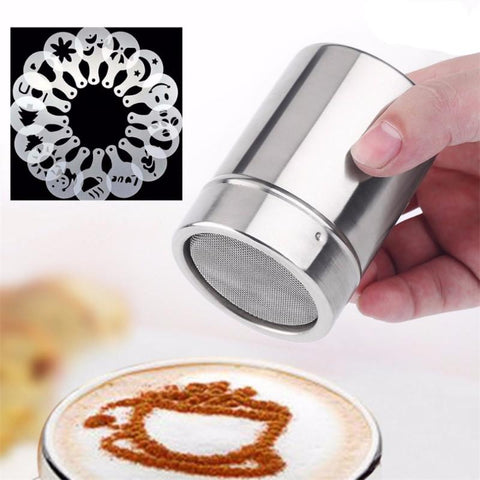 Coffee Shaker with Stencils